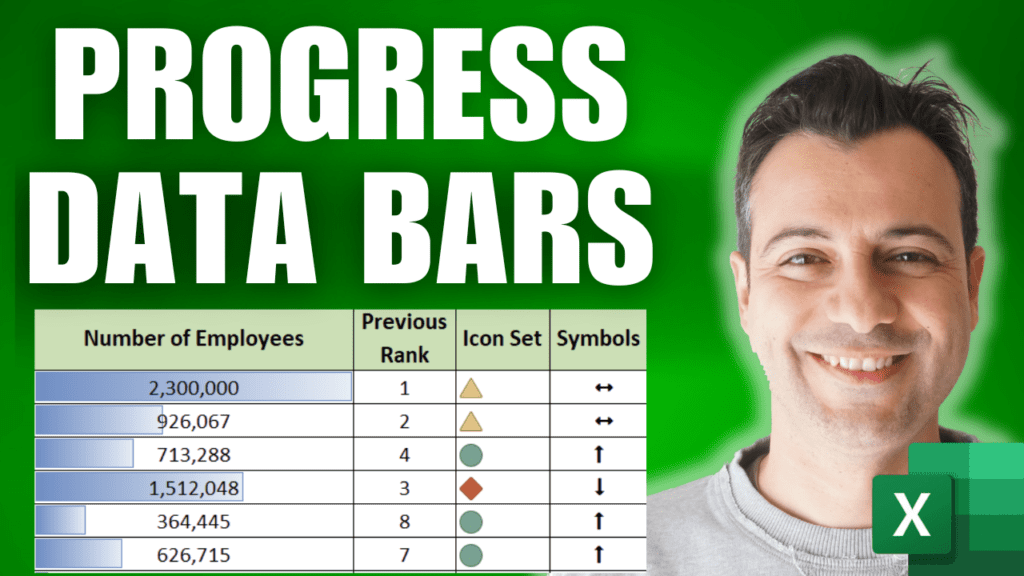How to Create Data Bars in Excel | Progress Bars – Mellon Training