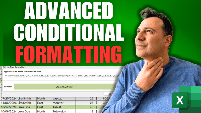 Advanced Conditional Formatting in Excel using Formula-Based Rules