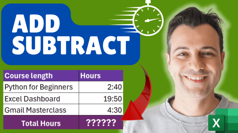How to Add, Subtract & Format Time in Excel Like a Pro!