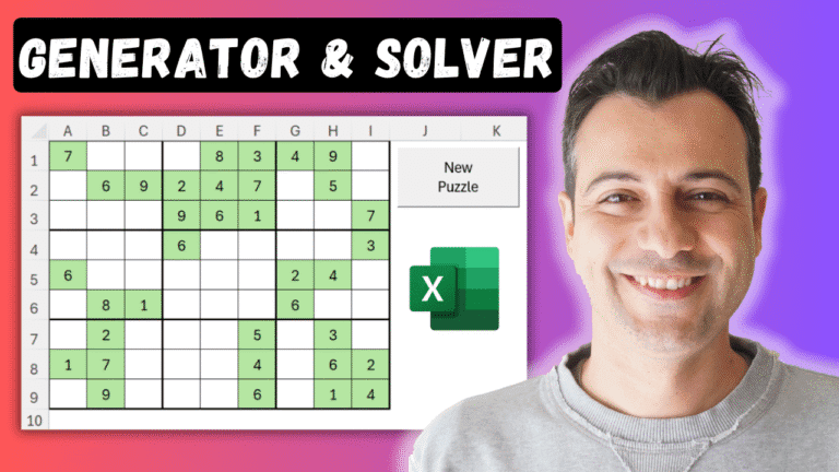 Build a Random Sudoku Solver & Generator in Excel